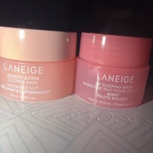 LANEIGE Bouncy & Firm and Berry Lip Sleeping Masks